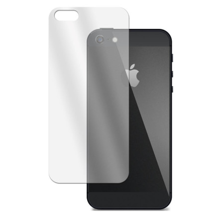 Rückseite Panzerfolie für iPhone 5 / 5s / SE Schutzglas Hinten Echt Glas 9H Klar Zaluxis 4