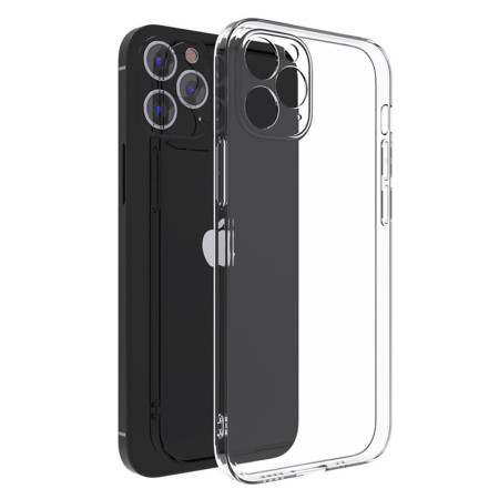 Schutzhülle für iPhone 12 Pro Max Silikon Case Kameraschutz Hülle TPU Cover Klar Zaluxis 5