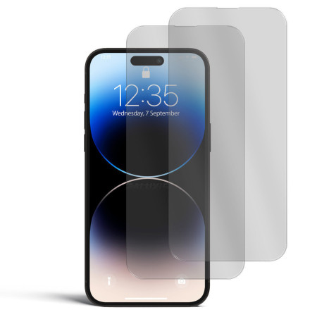 2x Panzerfolie für iPhone 14 Pro Max Displayschutz 9H Hartglas Schutzglas Klar Zaluxis 5