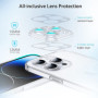 Hülle für iPhone 14 Pro Max Handy Hülle Kameraschutz Case Silikon Cover Klar Zaluxis 5