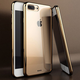 Schutzhülle für iPhone 8 Plus Schutz Case Luxury Cover Platin Chrom Etui Gold Zaluxis 5