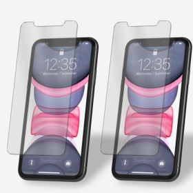 2x Panzerfolie für iPhone 11 Display Schutzglas Verbundglas Echt Hartglas Klar Zaluxis 5