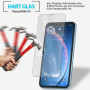 2x Panzerfolie für iPhone XR Display Schutzglas Verbundglas 9H Hartglas Klar Zaluxis 5