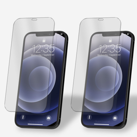 2x Panzerfolie für iPhone 12 Pro Display Schutzglas Verbundglas 9H Hartglas Klar Zaluxis 5