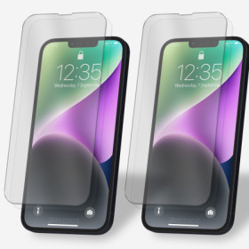 2x Panzerfolie für iPhone 14 Plus Display Schutzglas Verbundglas Hartglas Klar Zaluxis 5