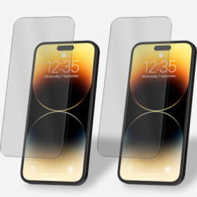 2x Panzerfolie für iPhone 14 Pro Display Schutzglas Verbundglas Hartglas Klar Zaluxis 5