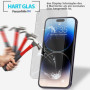 2x Panzerfolie für iPhone 14 Pro Max Display Schutzglas Verbundglas 9H Glas Klar Zaluxis 5