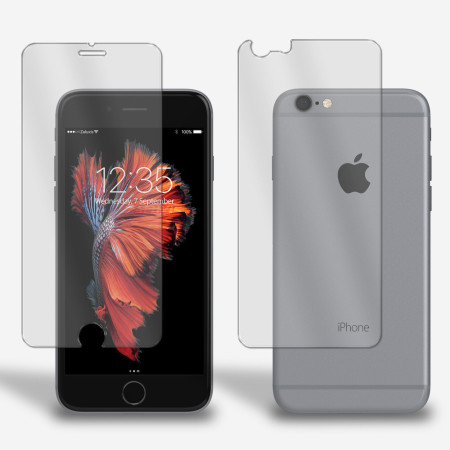 Panzerfolie für iPhone 6s Plus Vorder + Rückseite Schutzglas 9H Hartglas Klar Zaluxis 5,99 €