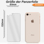 Panzerfolie für iPhone SE 2020 / 2022 Vorder + Rückseite Schutzglas 9H Glas Klar Zaluxis 5,99 €