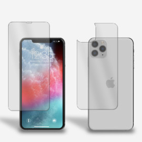 Panzerfolie für iPhone 11 Pro Vorder + Rückseite Schutzglas 9H Hartglas Klar Zaluxis 5