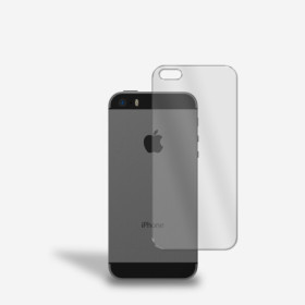 Rückseite Panzerfolie für iPhone 5s Schutzglas Rückseitenschutz Glasfolie Klar Zaluxis 3