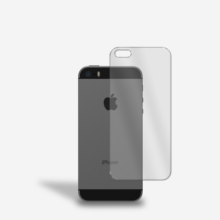 Rückseite Panzerfolie für iPhone 5s Schutzglas Rückseitenschutz Glasfolie Klar Zaluxis 3