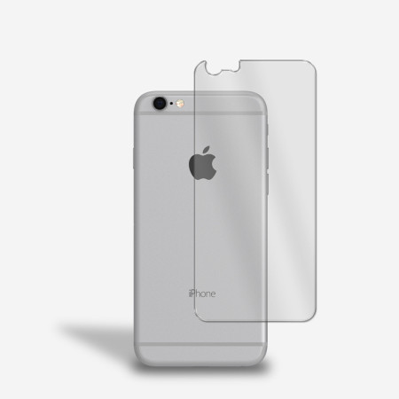 Rückseite Panzerfolie für iPhone 6s Schutzglas Rückseitenschutz Glasfolie Klar Zaluxis 3