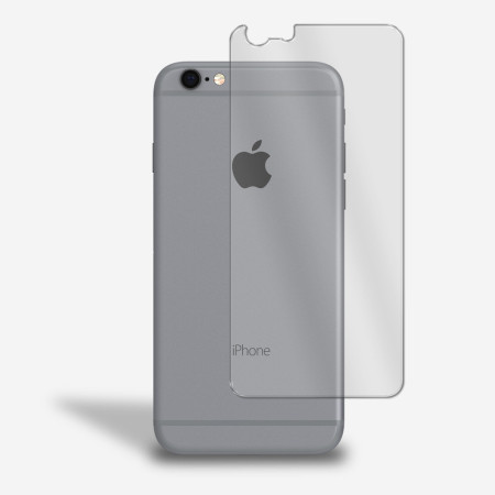 Rückseite Panzerfolie für iPhone 6s Plus Schutzglas Rückseitenschutz Glas Klar Zaluxis 3
