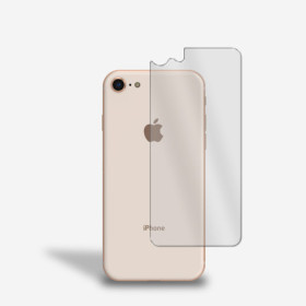 Rückseite Panzerfolie für iPhone SE 2020 / SE 2022 Rückseitenschutz Glas Klar Zaluxis 3