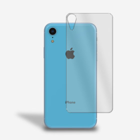 Rückseite Panzerfolie für iPhone XR Schutzglas Rückseitenschutz Glasfolie Klar Zaluxis 3
