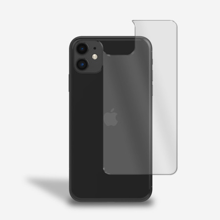 Rückseite Panzerfolie für iPhone 11 Schutzglas Rückseitenschutz Glasfolie Klar Zaluxis 3