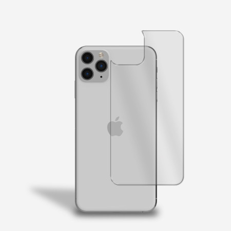 Rückseite Panzerfolie für iPhone 11 Pro Rückseitenschutz Schutz Glasfolie Klar Zaluxis 3