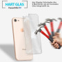 2x Rückseite Panzerfolie für iPhone SE 2020 / SE 2022 Rückseitenschutz Glas Klar Zaluxis 5
