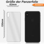 2x Rückseite Panzerfolie für iPhone X / Xs Rückseitenschutz Schutz 9H Glas Klar Zaluxis 5