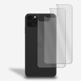 2x Rückseite Panzerfolie für iPhone 11 Pro Max Rückseitenschutz Glasfolie Klar Zaluxis 5