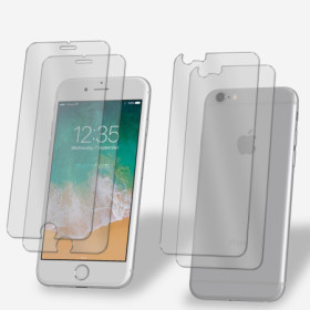 2x Panzerfolie für iPhone 6s Vorder + Rückseite Schutzglas 9H Echt Hartglas Klar Zaluxis 7,99 €