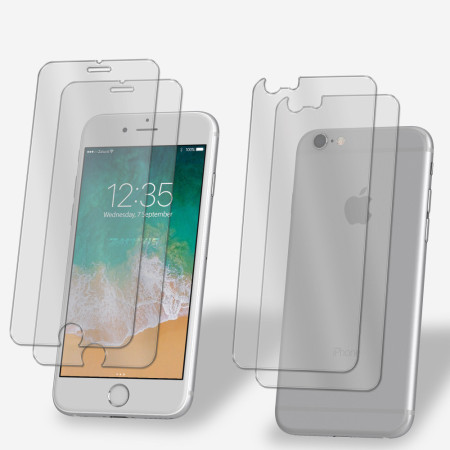 2x Panzerfolie für iPhone 6s Vorder + Rückseite Schutzglas 9H Echt Hartglas Klar Zaluxis 7,99 €