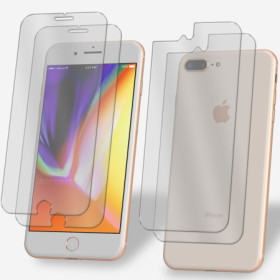 2x Panzerfolie für iPhone 7 Plus / 8 Plus Vorder + Rückseite Schutzglas 9H Klar Zaluxis 7,99 €