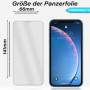 2x Panzerfolie für iPhone XR Vorder + Rückseite Schutzglas 9H Echt Hartglas Klar Zaluxis 7