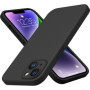 Hülle für iPhone 14 Handy Schutz Tasche Case Slim Cover Bumper Etui Schwarz Matt Zaluxis 5