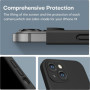 Hülle für iPhone 14 Handy Schutz Tasche Case Slim Cover Bumper Etui Schwarz Matt Zaluxis 5