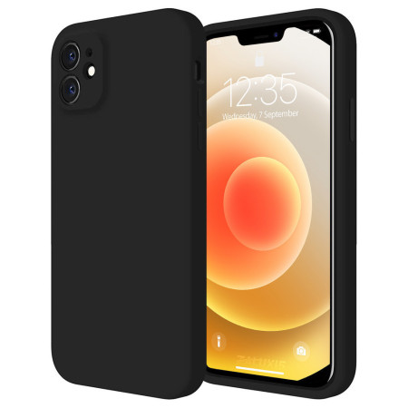 Hülle für iPhone 12 Schutzhülle Handy Case Slim Cover Bumper Etui Schwarz Matt Zaluxis 3,93 €