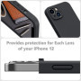 Hülle für iPhone 12 Schutzhülle Handy Case Slim Cover Bumper Etui Schwarz Matt Zaluxis 3,93 €
