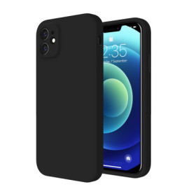 Hülle für iPhone 12 Mini Schutzhülle Handy Case Slim Cover Bumper Schwarz Matt Zaluxis 5