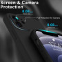 Hülle für iPhone 12 Mini Schutzhülle Handy Case Slim Cover Bumper Schwarz Matt Zaluxis 5