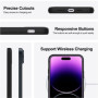 Hülle für iPhone 12 Pro Schutzhülle Handy Case Slim Cover Bumper Schwarz Matt Zaluxis 5