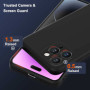 Hülle für iPhone 12 Pro Schutzhülle Handy Case Slim Cover Bumper Schwarz Matt Zaluxis 5