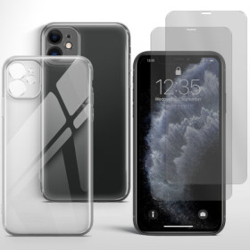 Handyhülle für iPhone 11 Pro Max Schutzcase mit Kameraschutz 2x Panzerfolie 9H Zaluxis 8