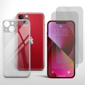 Schutzcase für iPhone 13 Mini Handyhülle mit Kameraschutz 2x Panzerfolie Glas 9H Zaluxis 6,92 €