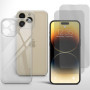 Schutzcase für iPhone 14 Pro Handy Hülle mit Kameraschutz 2x Panzerfolie Glas 9H Zaluxis 8