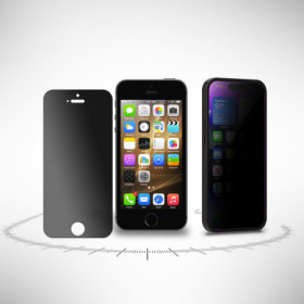 Blickschutzfolie für iPhone 5s Sichtschutz Displayschutz Privacy Schwarz Mat Zaluxis 7