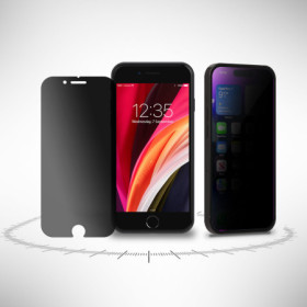 Blickschutzfolie für iPhone 7 Privacy Display Sichtschutz Folie Schwarz Mat Zaluxis 7