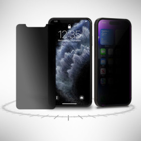 Blickschutzfolie für iPhone 11 Pro Max Privacy Sichtschutz Folie Schwarz Mat Zaluxis 7
