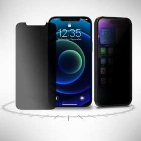 Blickschutzfolie für iPhone 12 Pro Max Privacy Sichtschutz Folie Schwarz Mat Zaluxis 7