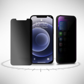 Blickschutzfolie für iPhone 12 Pro Privacy Display Sichtschutz Folie Schwarz Mat Zaluxis 7
