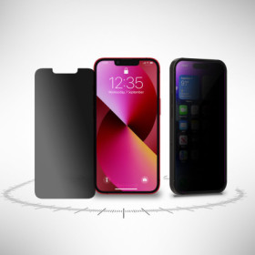Privacy Folie für iPhone 13 Mini Blickschutzfolie Sichtschutz Schwarz Mat Zaluxis 7