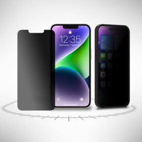 Privacy Folie für iPhone 13 Display Blickschutzfolie Sichtschutz Schwarz Mat Zaluxis 7