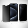 Privacy Sichtschutz Folie für iPhone 15 Pro Max Blickschutzfolie Schwarz Mat Zaluxis 7
