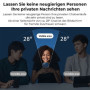 Privacy Blickschutzfolie für iPhone 15 Display Sichtschutz Folie Schwarz Mat Zaluxis 4,99 €