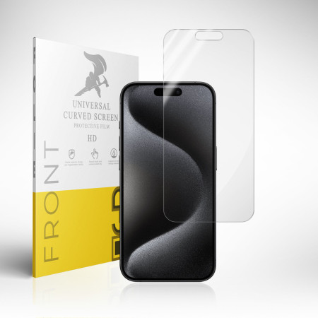 Panzerfolie für iPhone 15 Pro Max Bildschirmschutz Hydrogel Folie TPU Film Klar Zaluxis 6